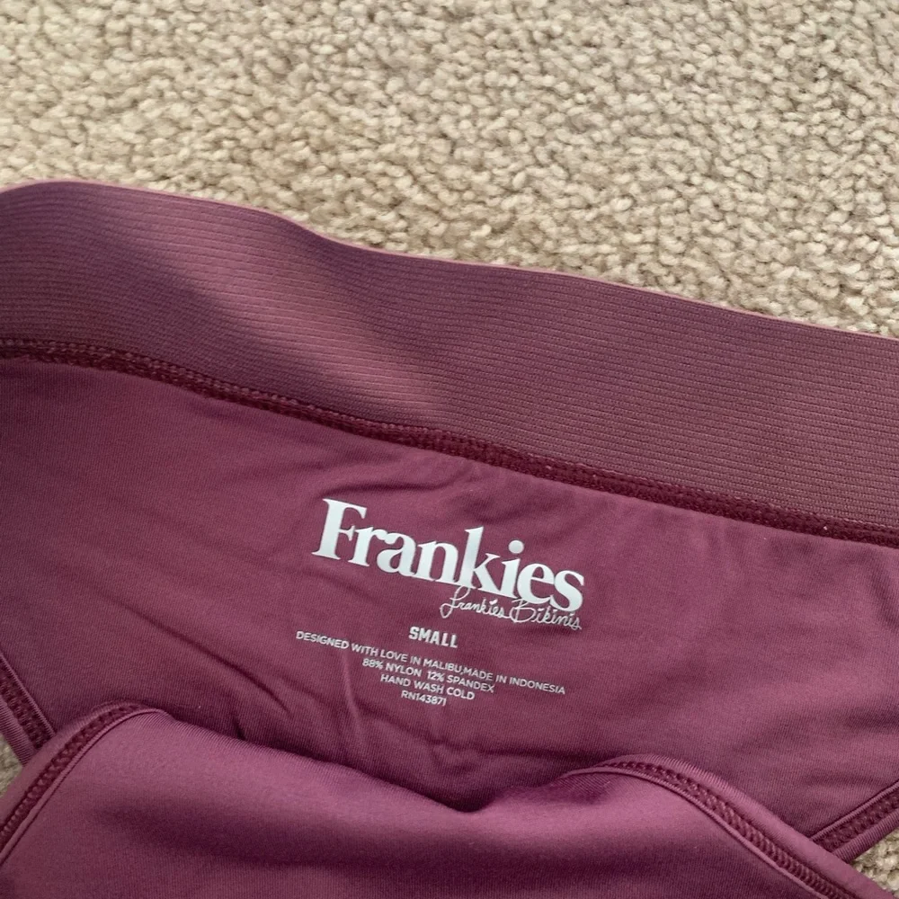 Frankie's Bikinis Mauve Purple Ribbed Scoop Bikini